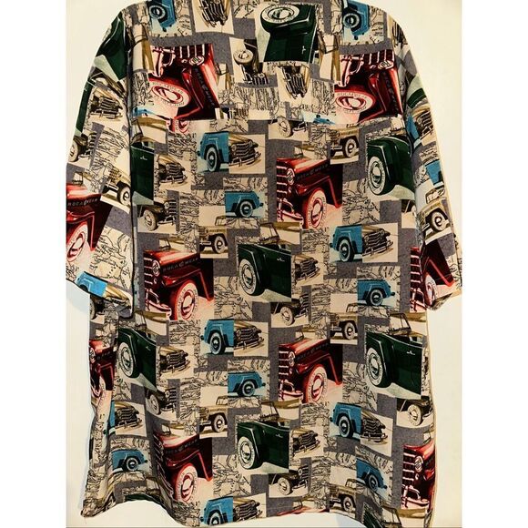 VTG Rocawear Y2K Cars Graphic Button-Up short sleeve Shirt Mens Size XL - Picture 5 of 5